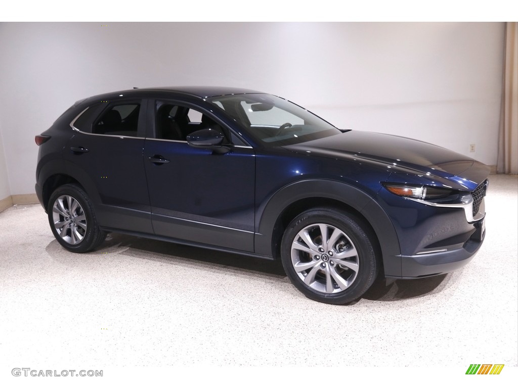 2020 CX-30 Preferred AWD - Deep Crystal Blue Mica / Black photo #1