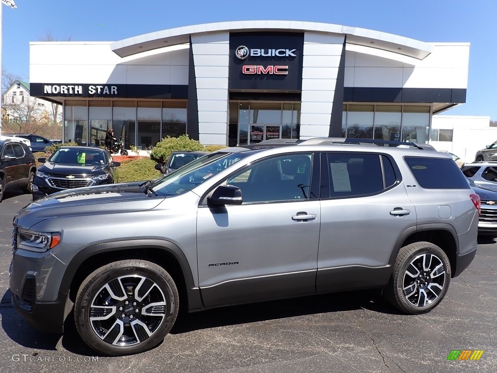 2021 Acadia SLE AWD - Satin Steel Metallic / Jet Black photo #1