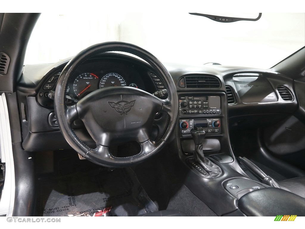 2001 Chevrolet Corvette Convertible Black Dashboard Photo #145952999
