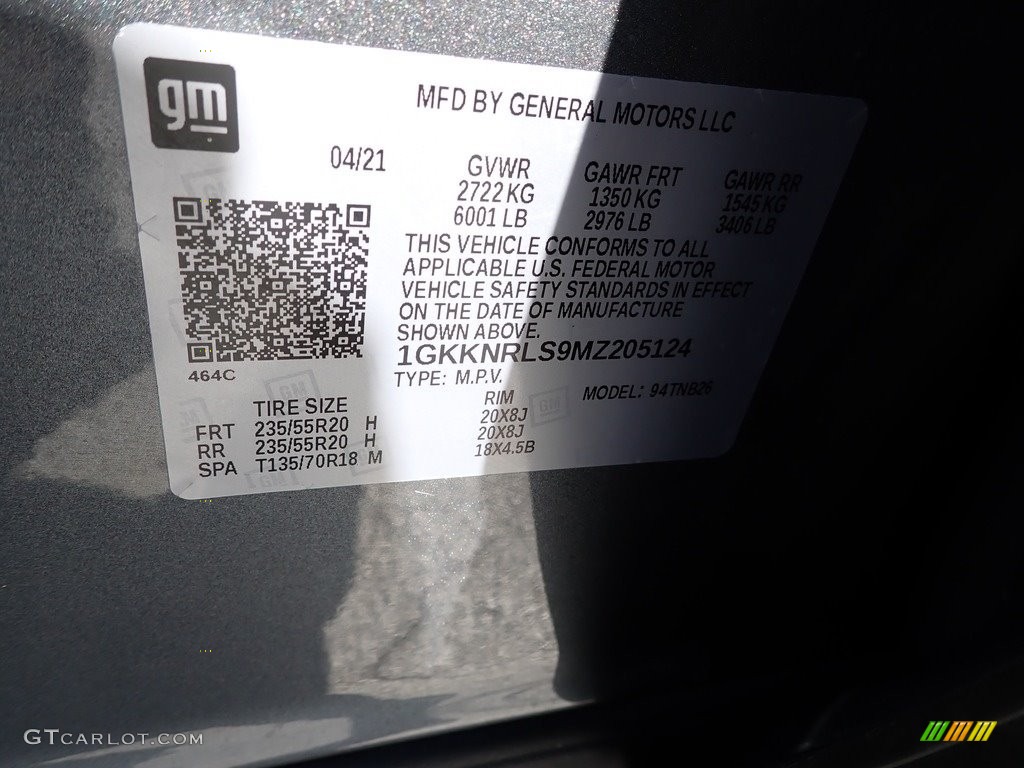 2021 Acadia SLE AWD - Satin Steel Metallic / Jet Black photo #30