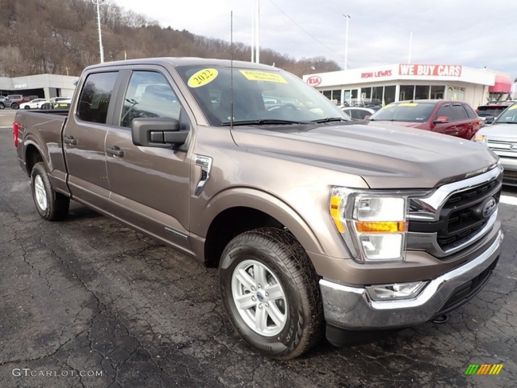 Stone Gray Metallic 2022 Ford F150 XLT SuperCrew 4x4 Exterior Photo #145953701