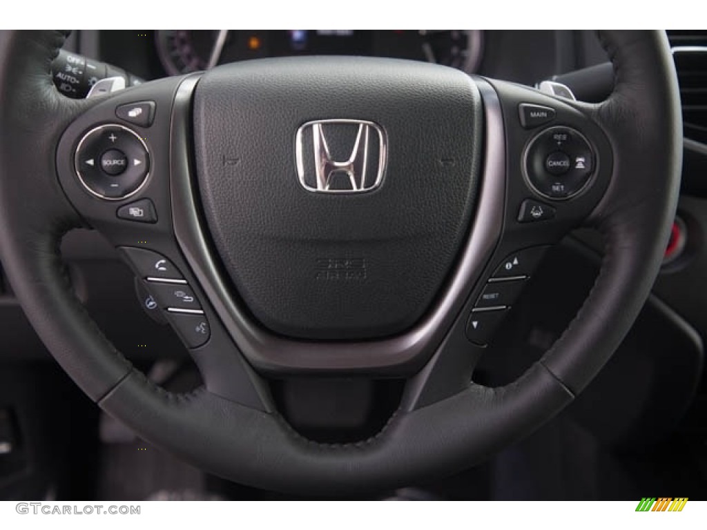 2023 Honda Ridgeline RTL-E AWD Black Steering Wheel Photo #145954589