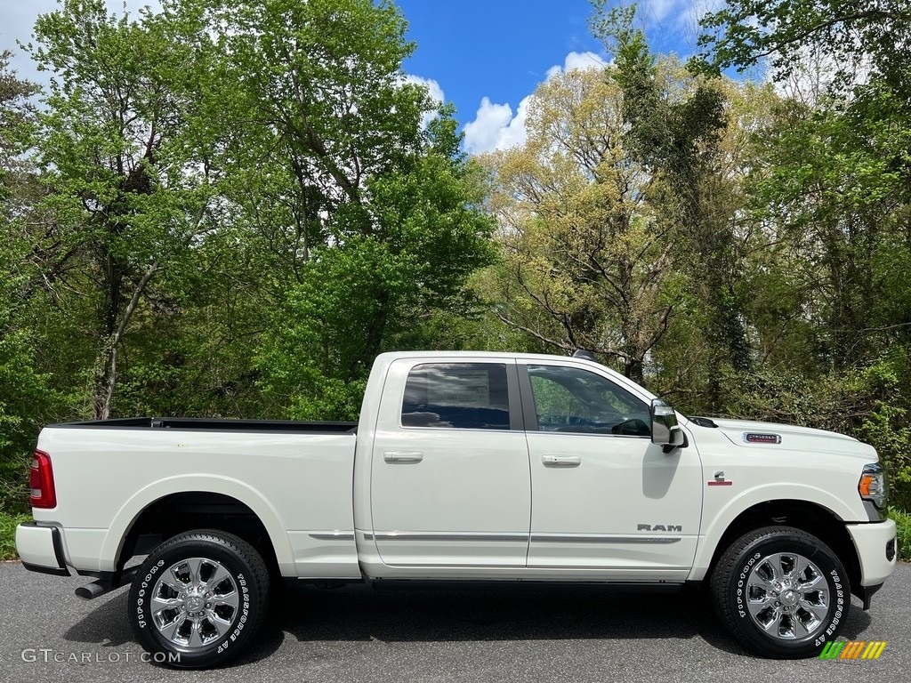 Pearl White 2023 Ram 2500 Limited Crew Cab 4x4 Exterior Photo #145954601