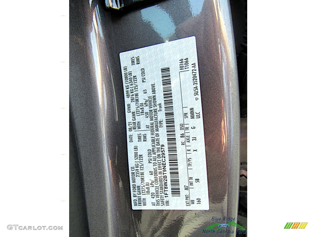 2022 F250 Super Duty Lariat Tuscany Black Ops Crew Cab 4x4 - Carbonized Gray / Black Onyx photo #31