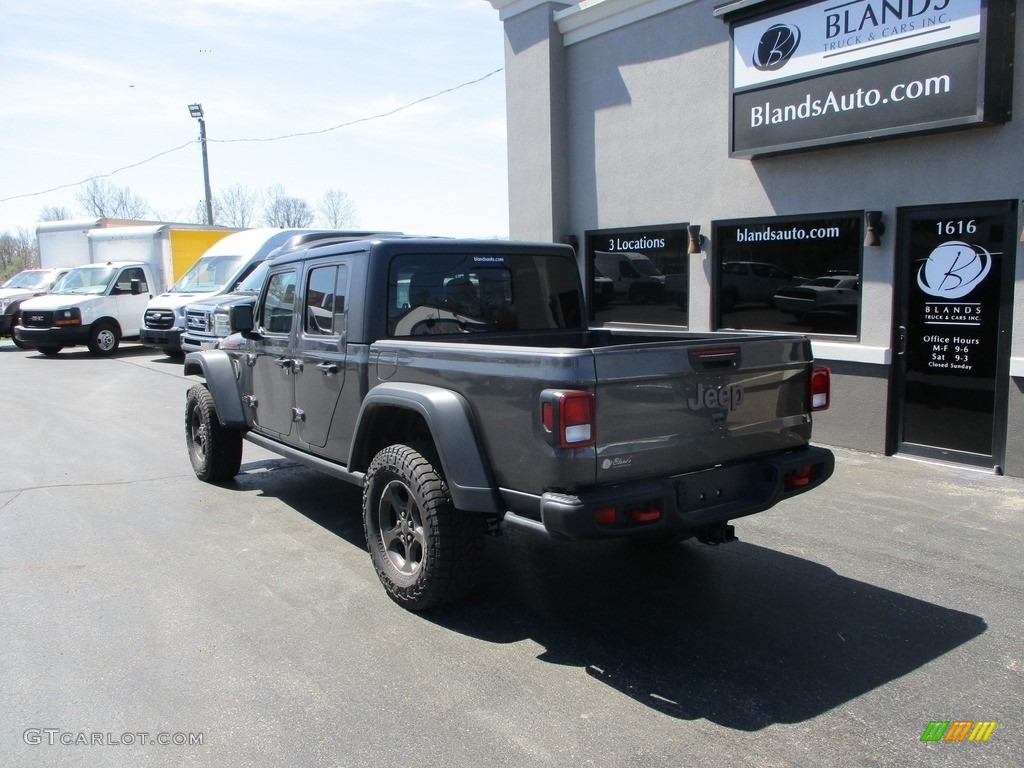 2021 Gladiator Rubicon 4x4 - Granite Crystal Metallic / Black photo #3