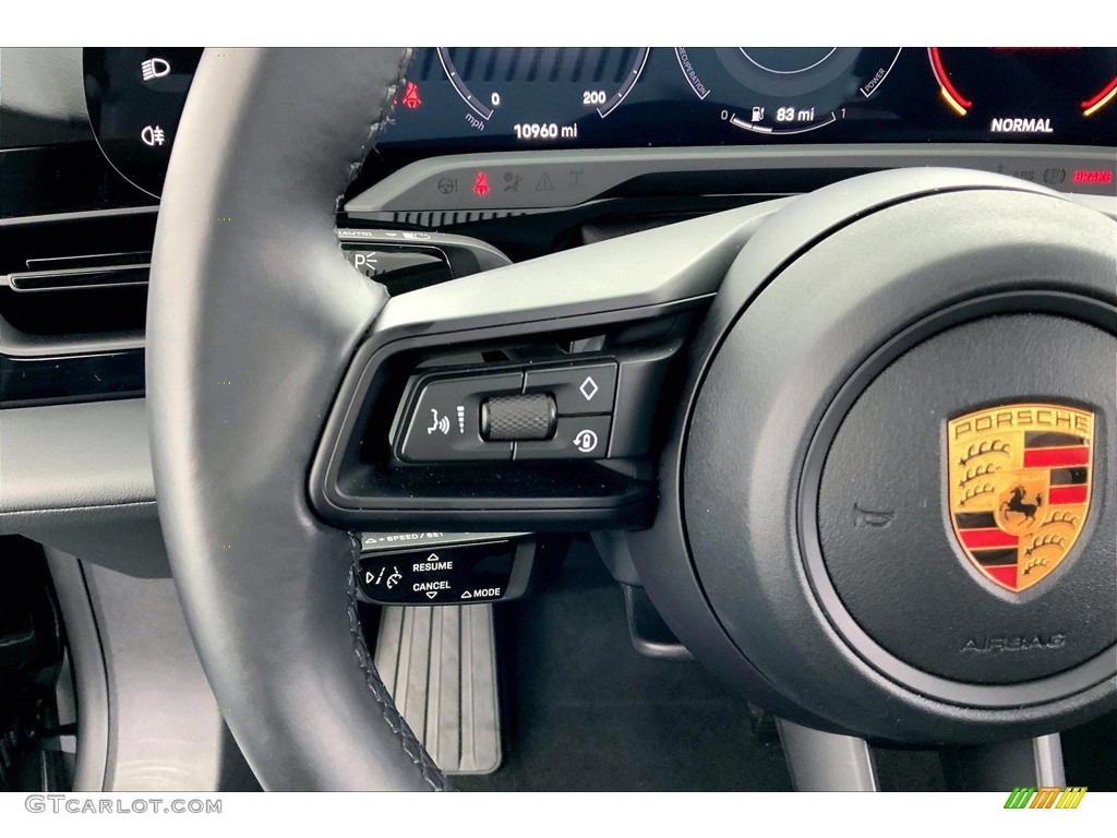2021 Porsche Taycan Sedan Black Steering Wheel Photo #145960010