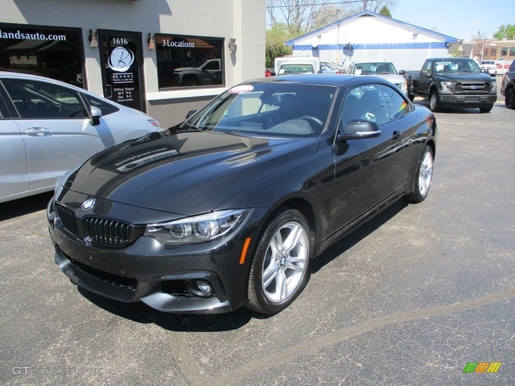2018 4 Series 430i xDrive Convertible - Black Sapphire Metallic / Black photo #3