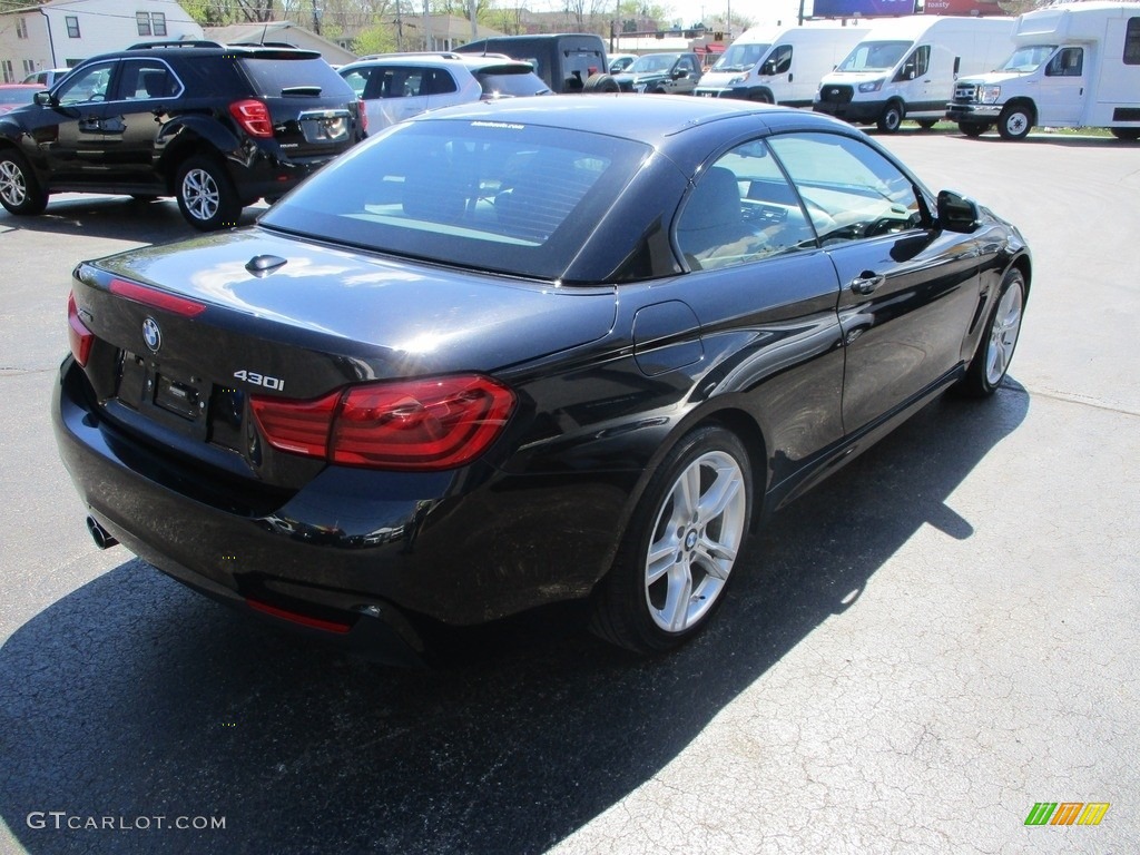 2018 4 Series 430i xDrive Convertible - Black Sapphire Metallic / Black photo #5