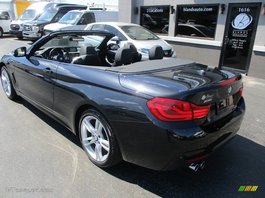 2018 4 Series 430i xDrive Convertible - Black Sapphire Metallic / Black photo #28