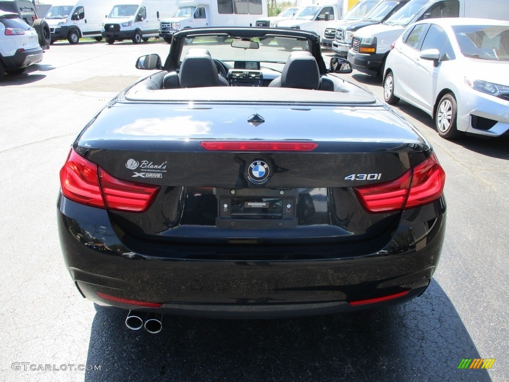 2018 4 Series 430i xDrive Convertible - Black Sapphire Metallic / Black photo #31