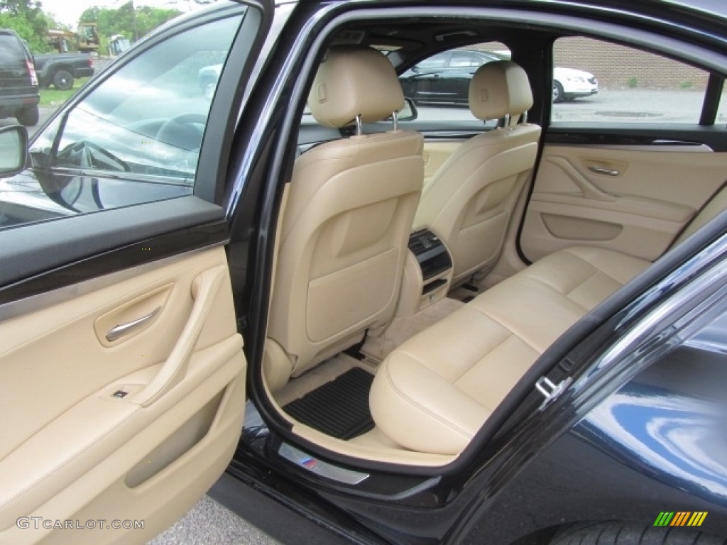 2014 5 Series 535i Sedan - Carbon Black Metallic / Venetian Beige photo #20