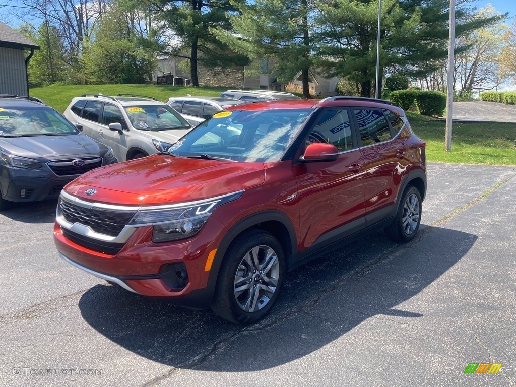 2021 Seltos S AWD - Mars Orange / Black photo #2