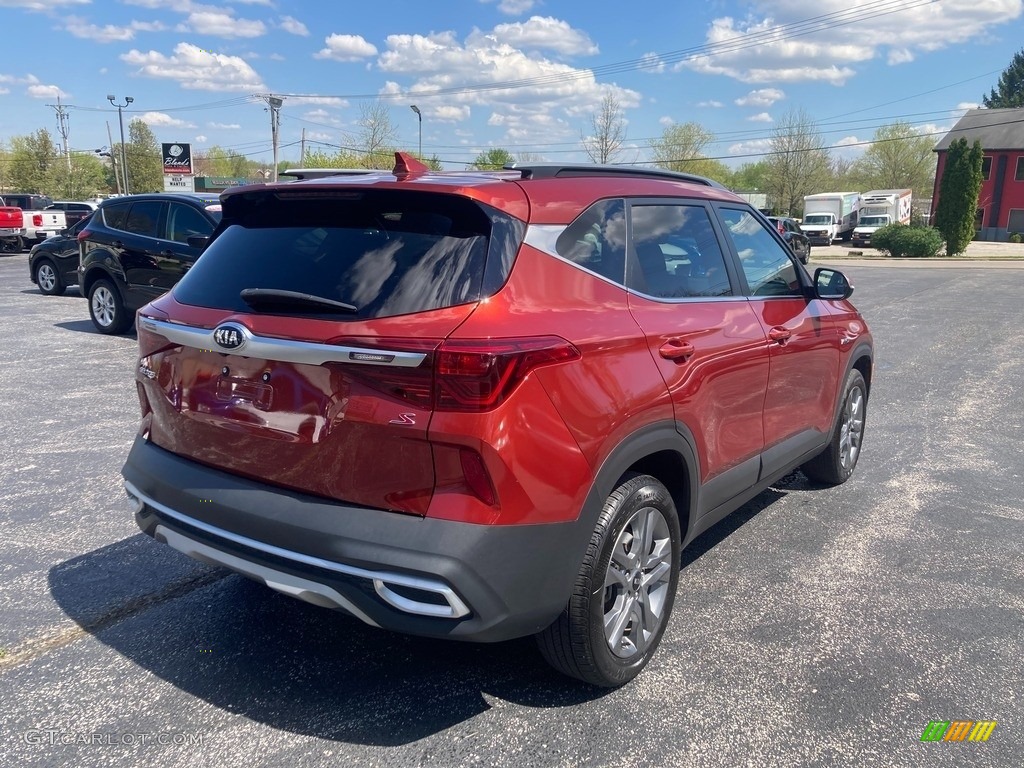 2021 Seltos S AWD - Mars Orange / Black photo #8