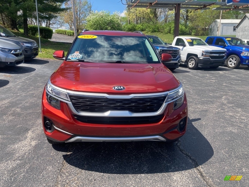 2021 Seltos S AWD - Mars Orange / Black photo #10