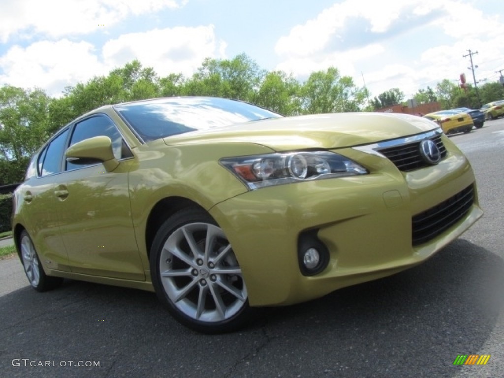 2011 CT 200h Hybrid Premium - Daybreak Yellow Mica / Black photo #1