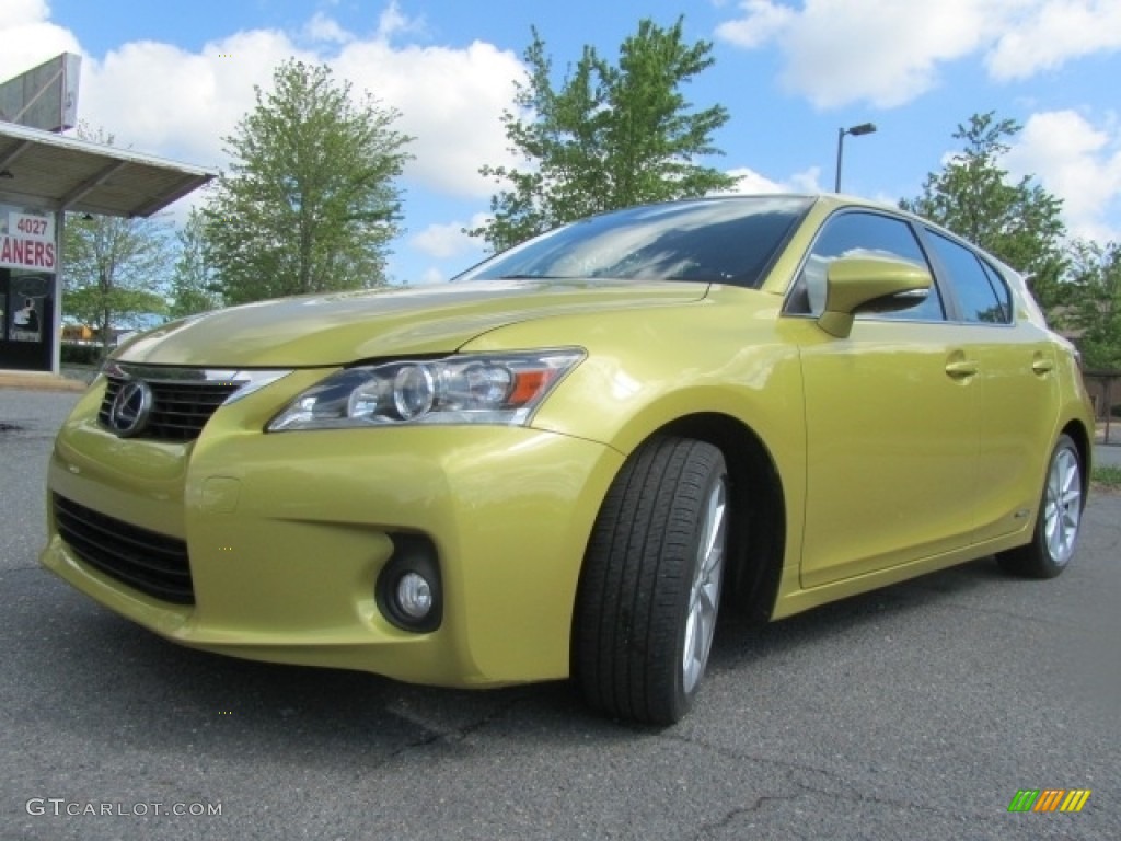 Daybreak Yellow Mica 2011 Lexus CT 200h Hybrid Premium Exterior Photo #145961606