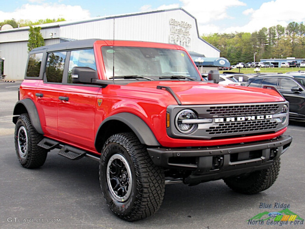 Race Red 2023 Ford Bronco Badlands 4X4 4-Door Exterior Photo #145962228