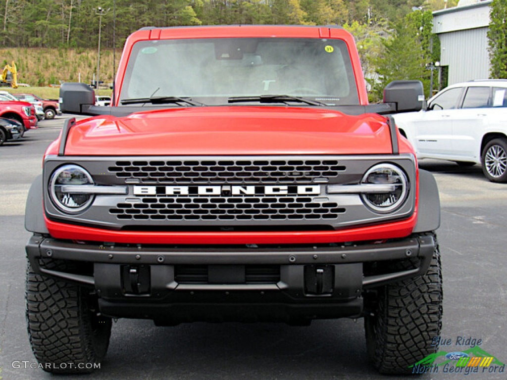 Race Red 2023 Ford Bronco Badlands 4X4 4-Door Exterior Photo #145962246
