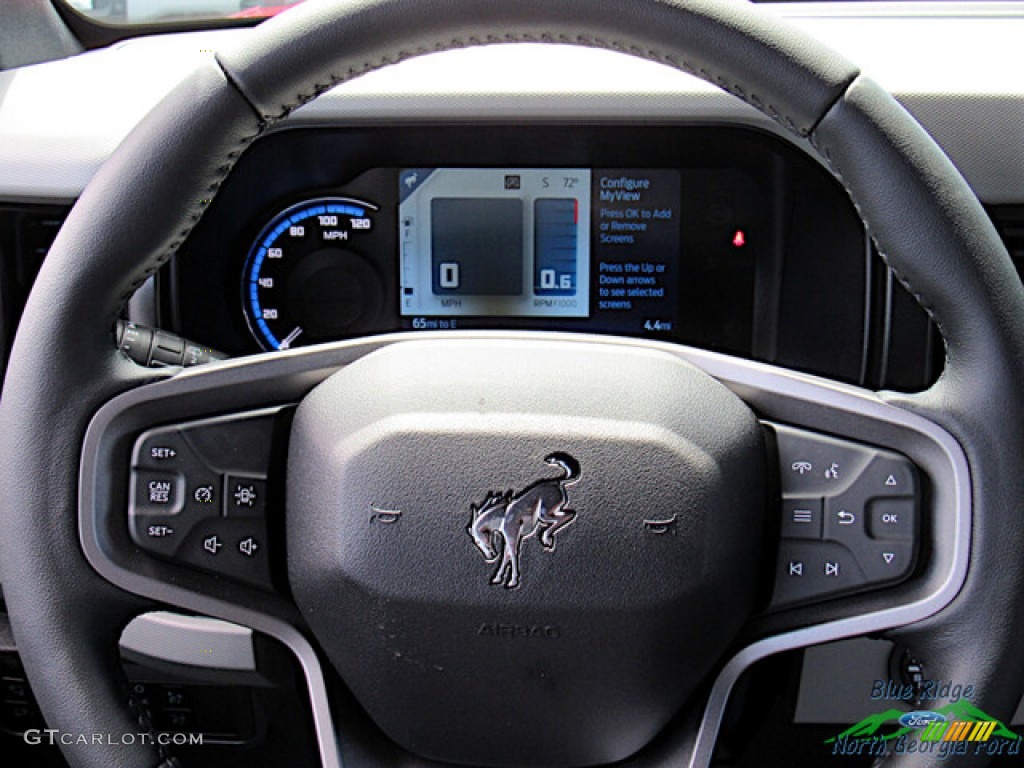 2023 Ford Bronco Badlands 4X4 4-Door Black Onyx Steering Wheel Photo #145962423