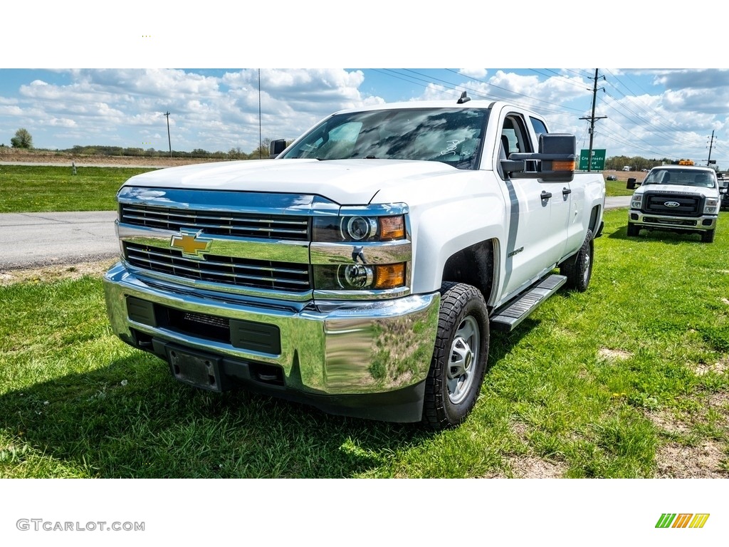 Summit White 2016 Chevrolet Silverado 2500HD WT Double Cab 4x4 Exterior Photo #145962774