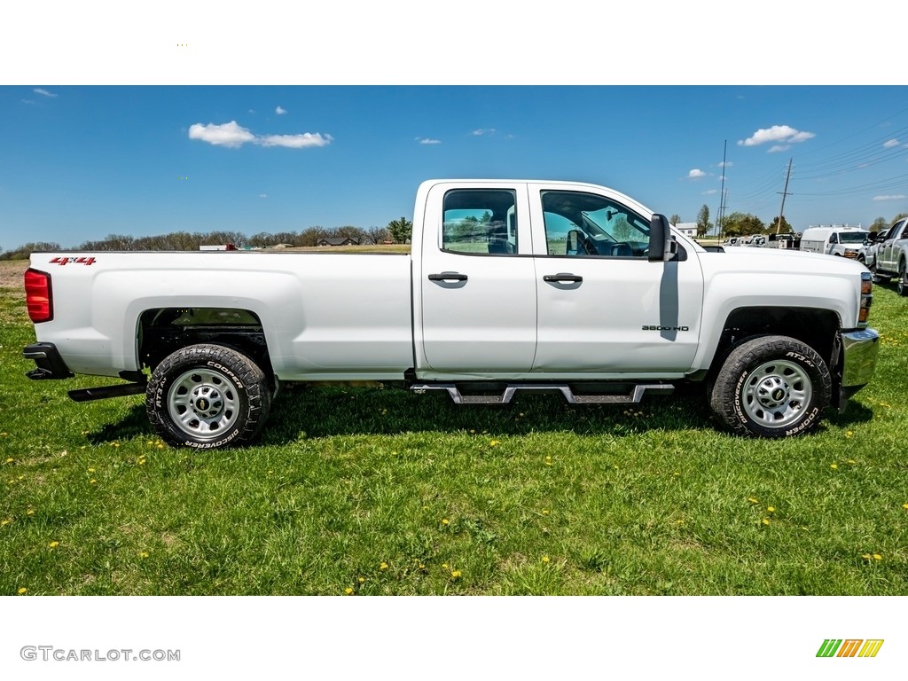 Summit White 2018 Chevrolet Silverado 3500HD Work Truck Double Cab 4x4 Exterior Photo #145963167