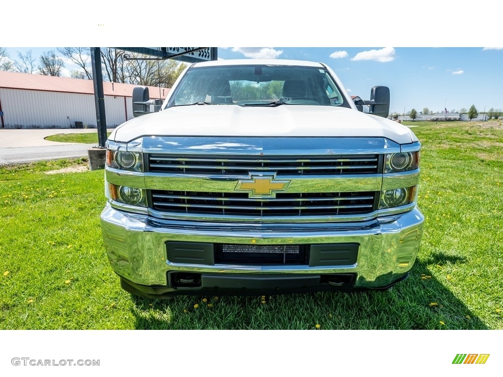 2018 Silverado 3500HD Work Truck Double Cab 4x4 - Summit White / Dark Ash/Jet Black photo #9