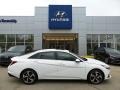 2023 Ceramic White Hyundai Elantra Limited Hybrid  photo #1