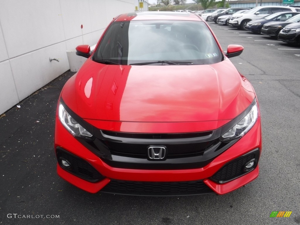 Rallye Red 2018 Honda Civic EX Hatchback Exterior Photo #145965727