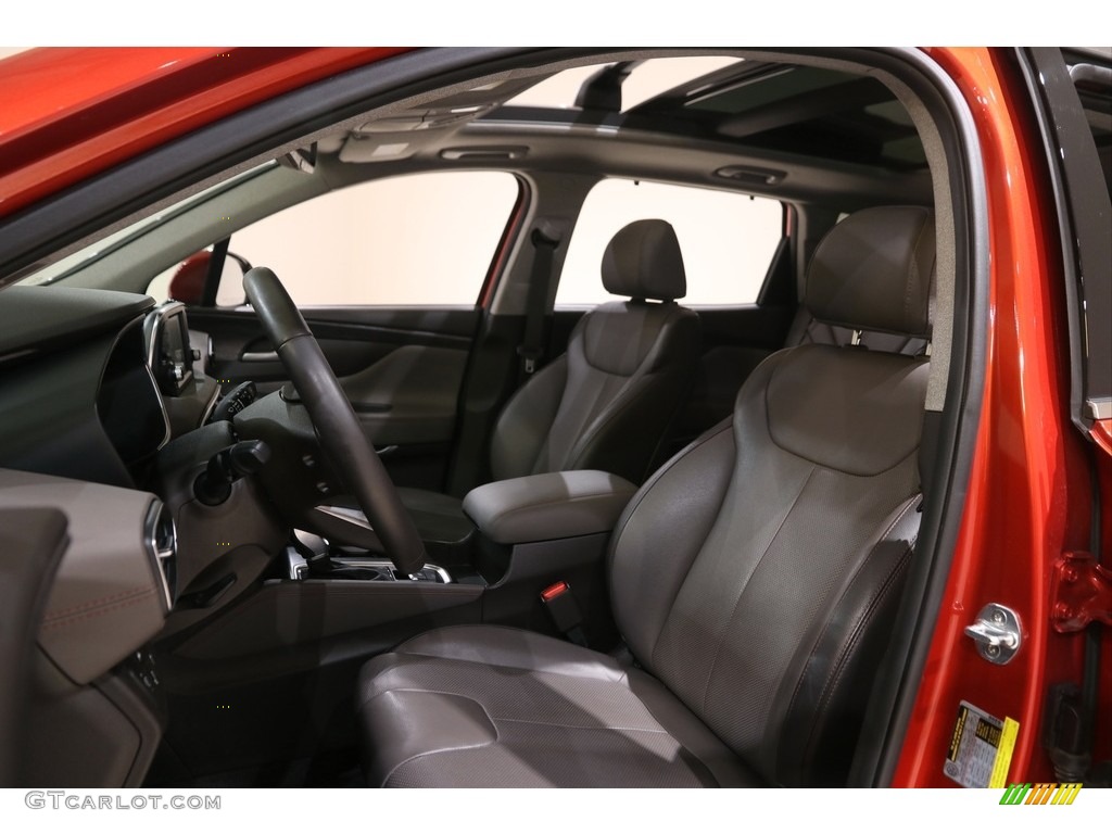 2020 Santa Fe SEL AWD - Lava Orange / Espresso/Gray photo #5