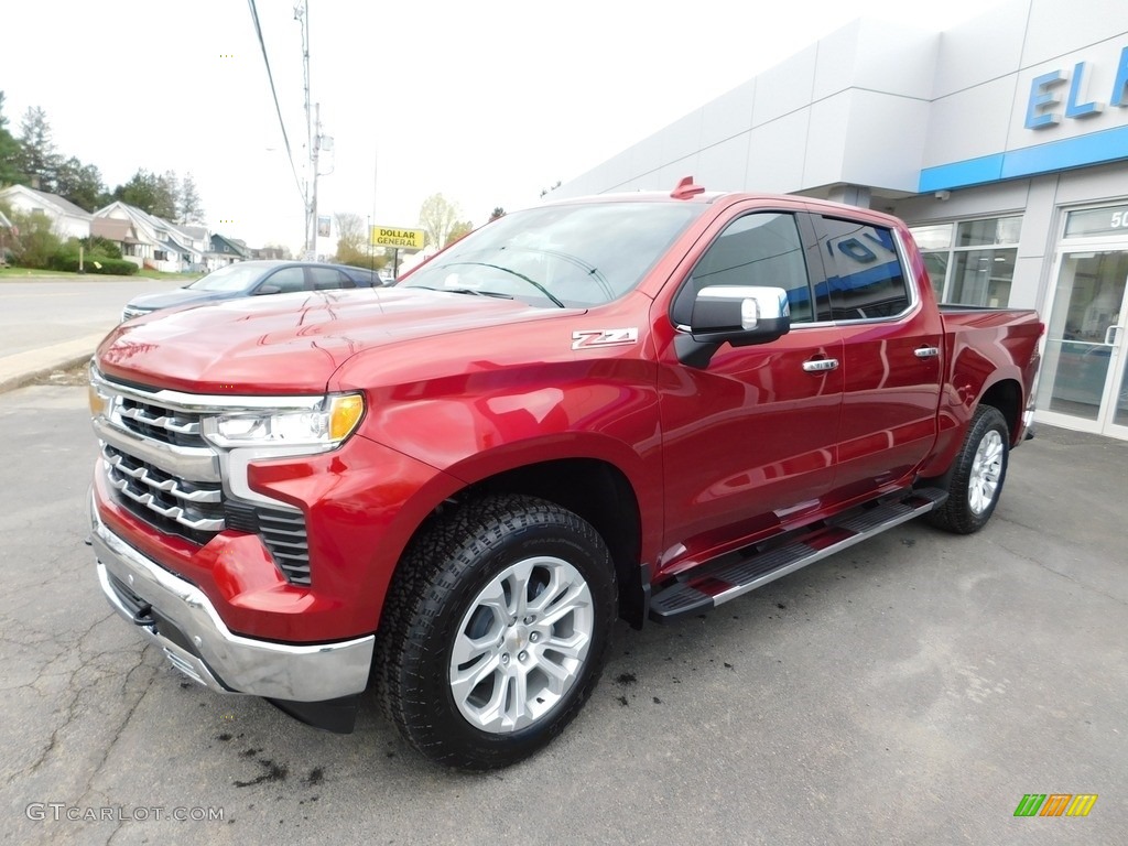 2023 Silverado 1500 LTZ Crew Cab 4x4 - Radiant Red Tintcoat / Jet Black photo #1