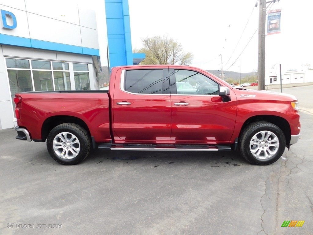 Radiant Red Tintcoat 2023 Chevrolet Silverado 1500 LTZ Crew Cab 4x4 Exterior Photo #145966006