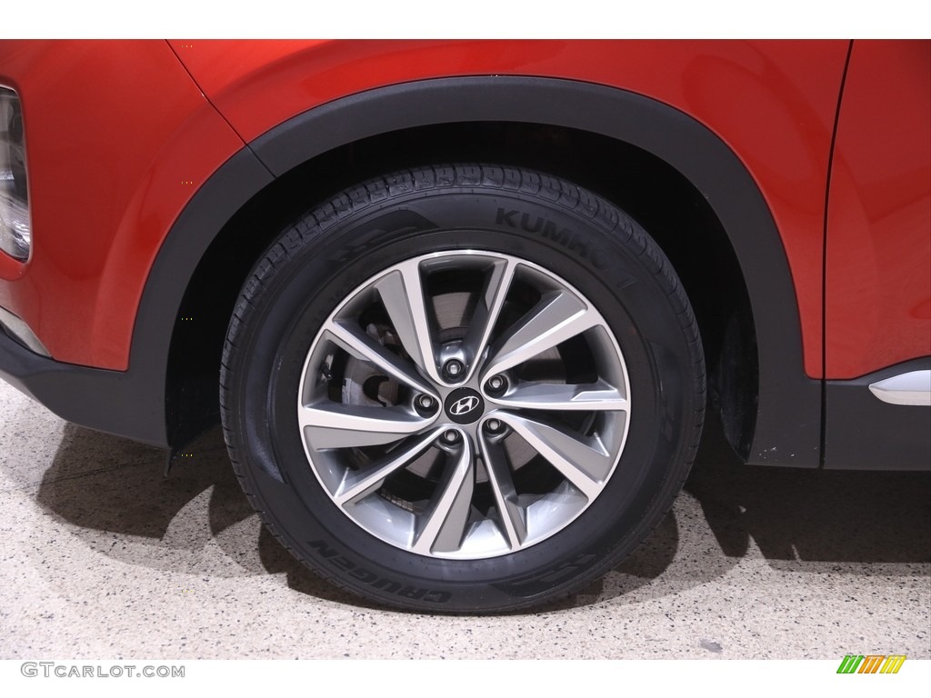 2020 Santa Fe SEL AWD - Lava Orange / Espresso/Gray photo #19
