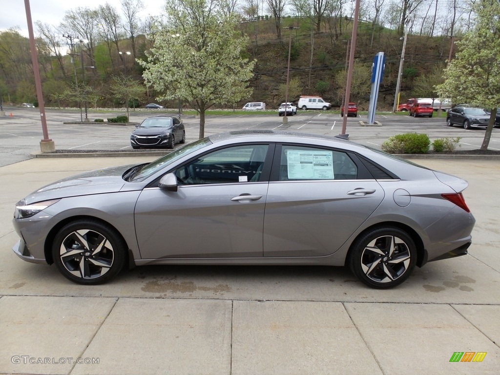 2023 Elantra Limited Hybrid - Fluid Metal / Medium Gray photo #6