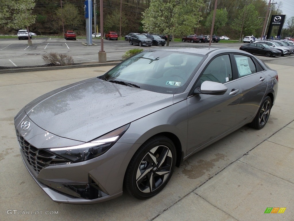 2023 Elantra Limited Hybrid - Fluid Metal / Medium Gray photo #7