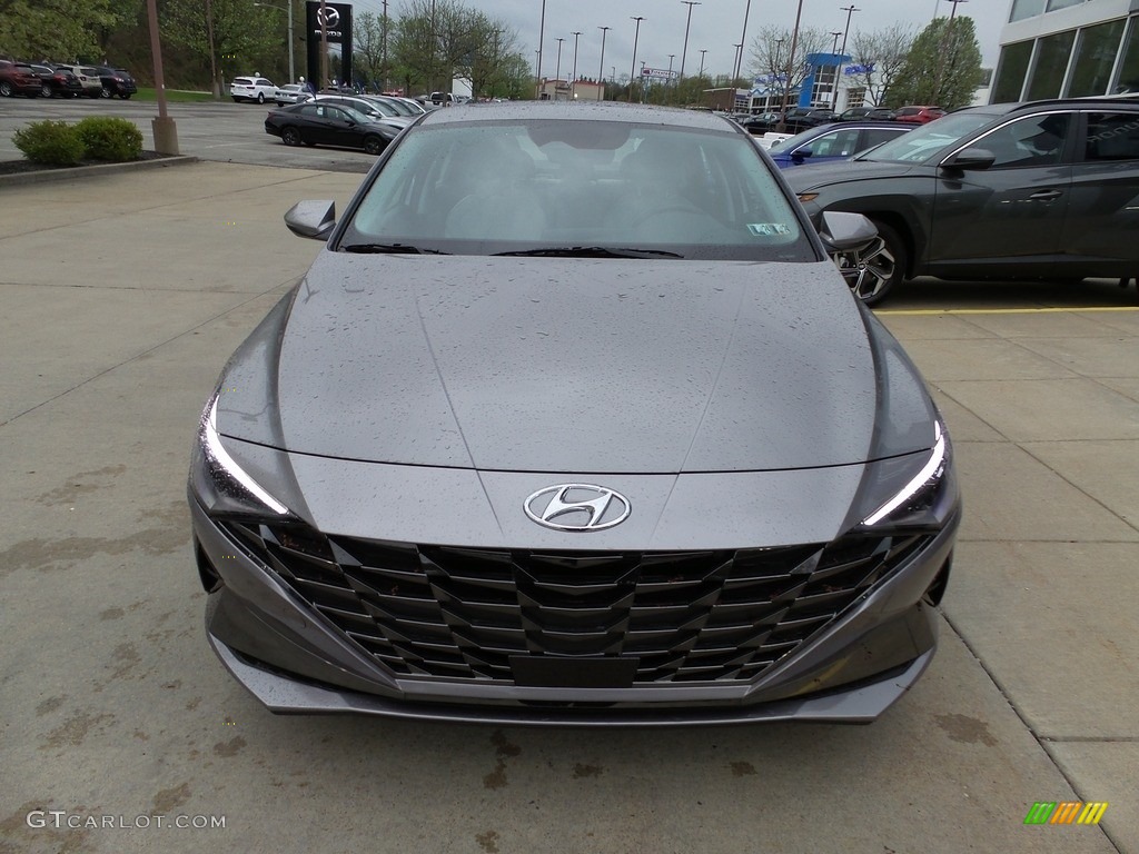 2023 Elantra Limited Hybrid - Fluid Metal / Medium Gray photo #8