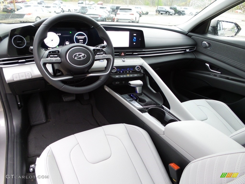 2023 Elantra Limited Hybrid - Fluid Metal / Medium Gray photo #13