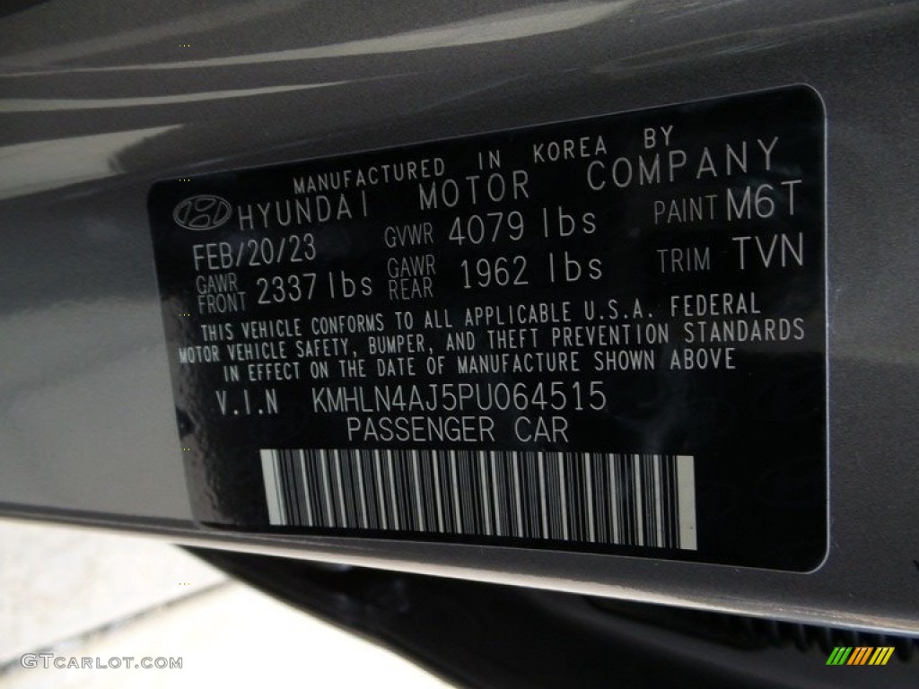 2023 Elantra Limited Hybrid - Fluid Metal / Medium Gray photo #18
