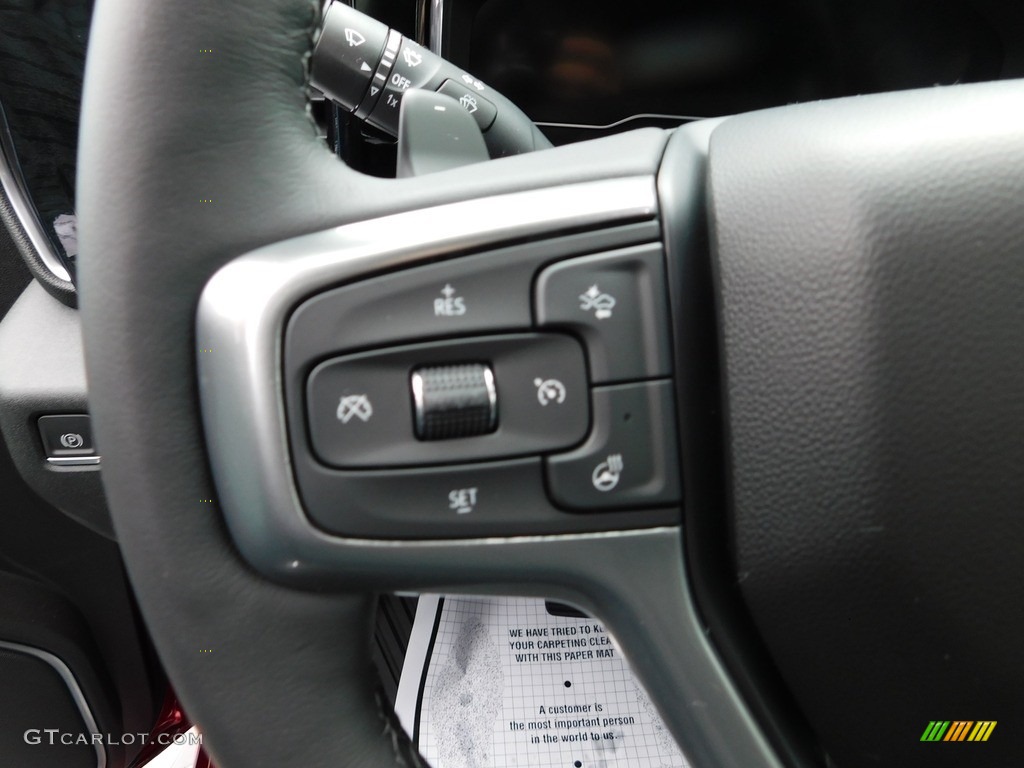 2023 Chevrolet Silverado 1500 LTZ Crew Cab 4x4 Jet Black Steering Wheel Photo #145966483