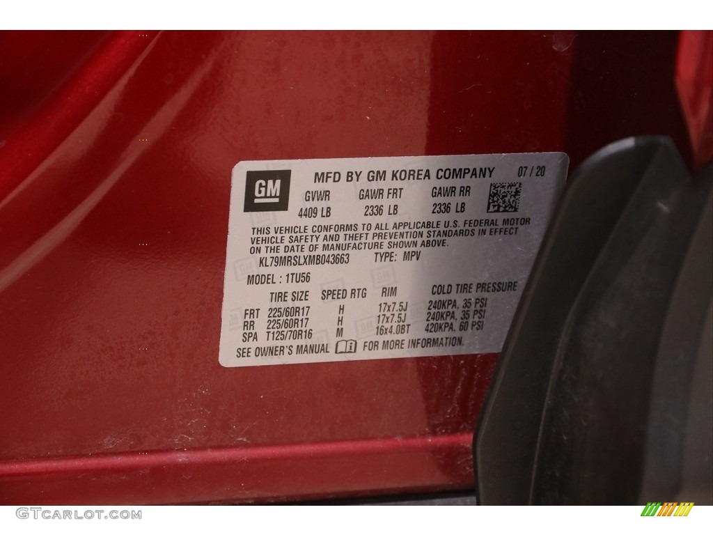 2021 TrailBlazer LT AWD - Scarlet Red Metallic / Jet Black photo #22