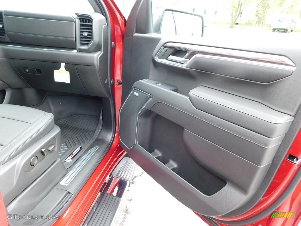 2023 Chevrolet Silverado 1500 LTZ Crew Cab 4x4 Jet Black Door Panel Photo #145966939