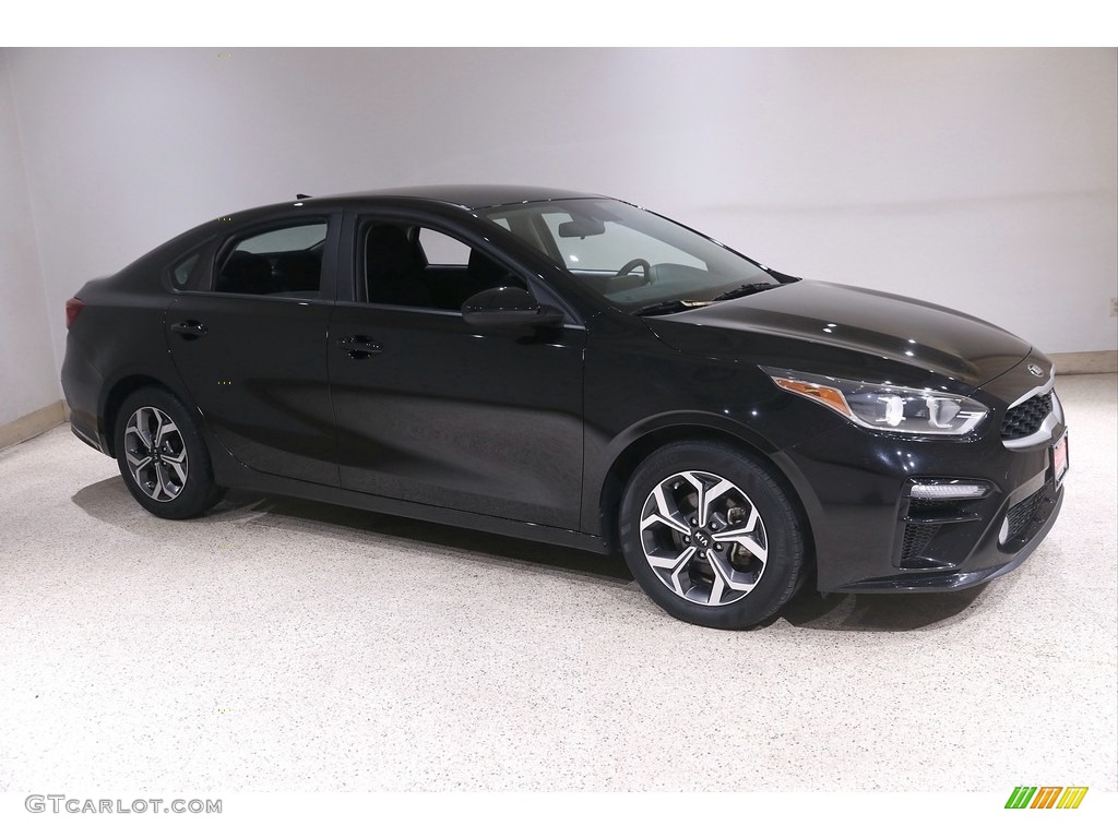 2019 Forte LXS - Aurora Black Pearl / Black photo #1