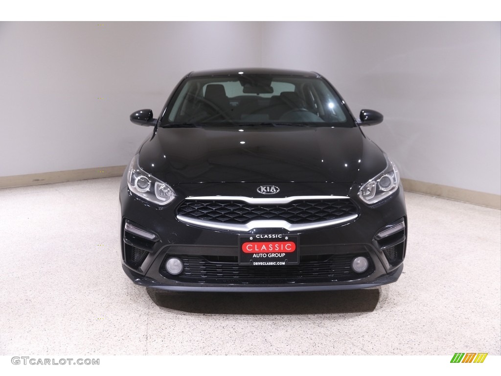 2019 Forte LXS - Aurora Black Pearl / Black photo #2