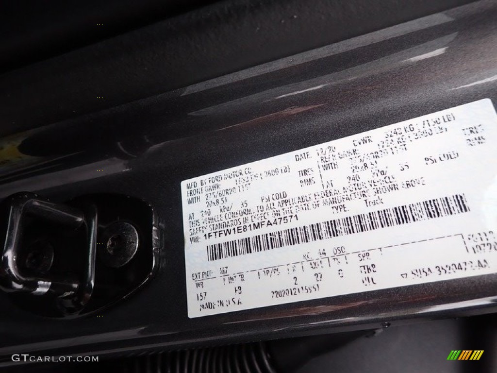 2021 F150 XLT SuperCrew 4x4 - Carbonized Gray / Black photo #30