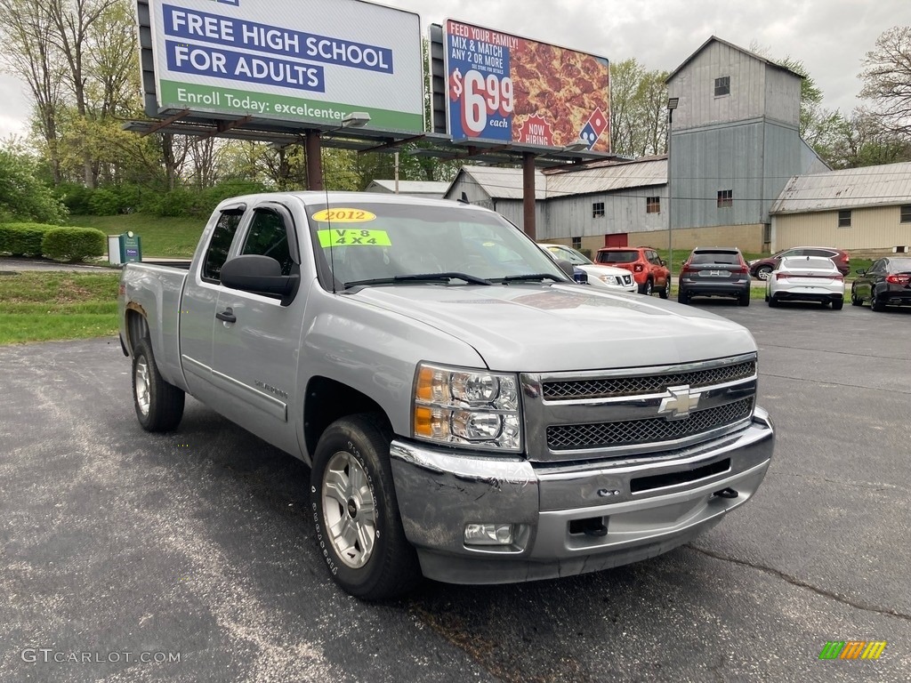 2012 Silverado 1500 LT Extended Cab 4x4 - Silver Ice Metallic / Ebony photo #7