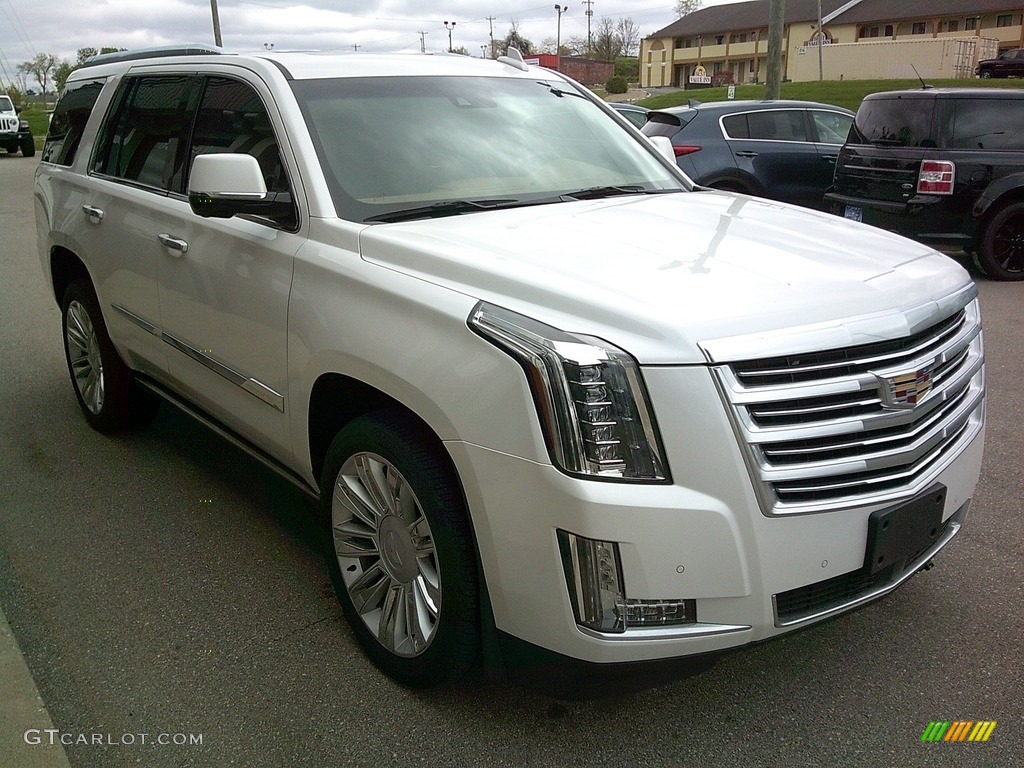 2016 Escalade Platinum 4WD - Crystal White Tricoat / Tuscan Brown photo #4