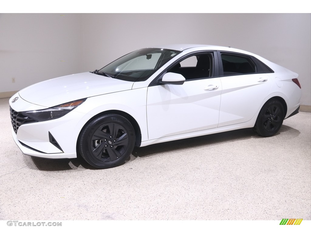 2021 Elantra SEL - Quartz White / Black photo #3