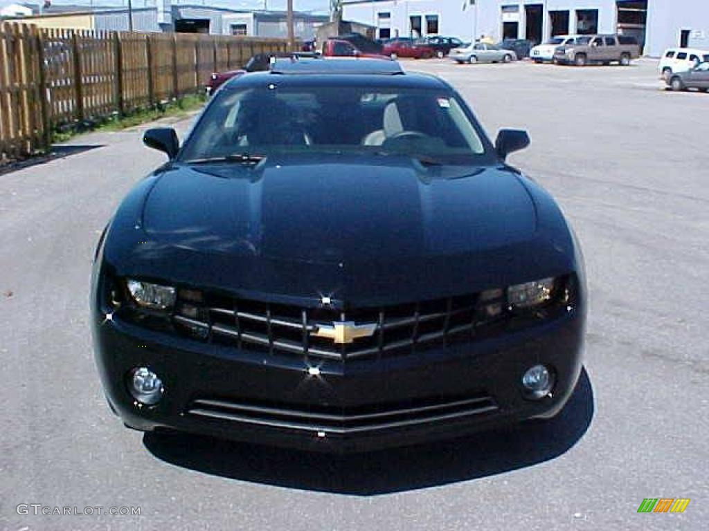 2010 Camaro LT Coupe - Black / Gray photo #2