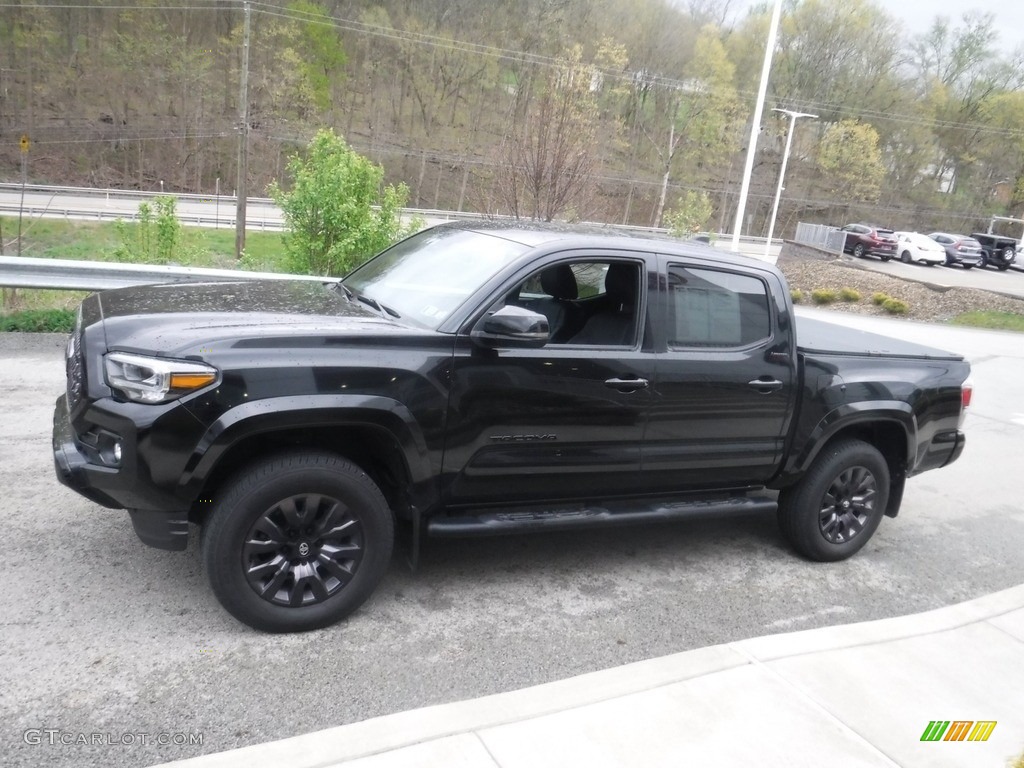 2021 Tacoma Limited Double Cab 4x4 - Midnight Black Metallic / Black photo #16