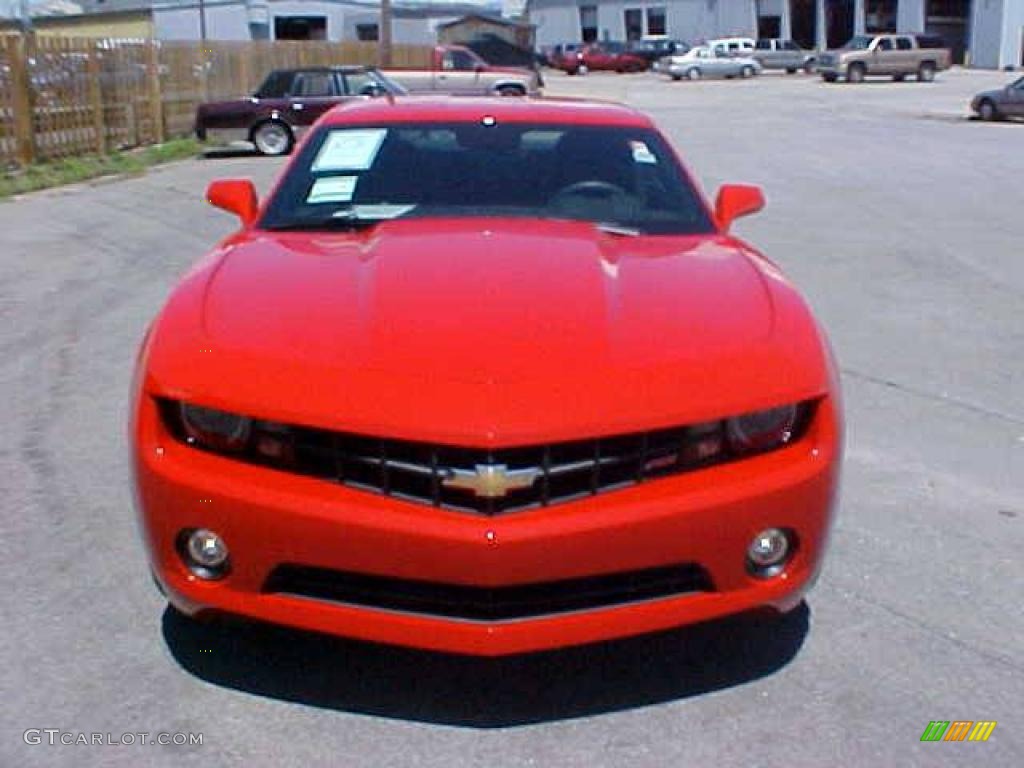 2010 Camaro LT Coupe - Victory Red / Black photo #2