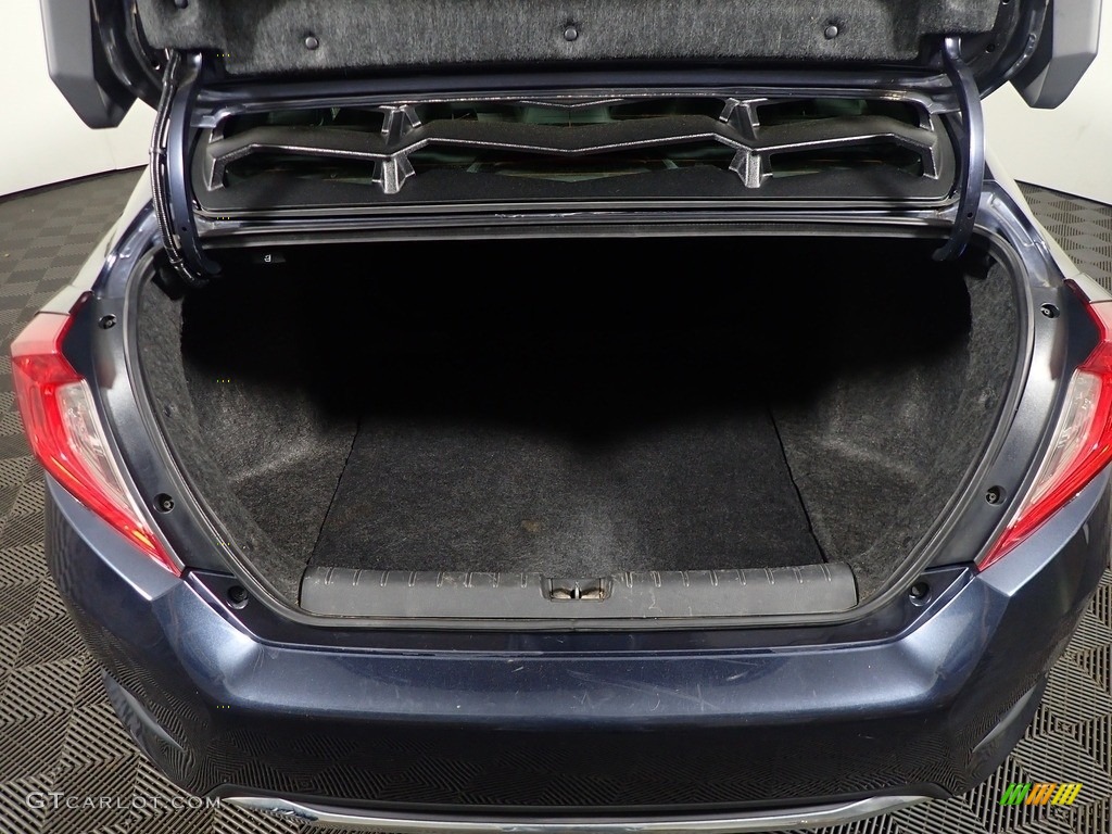 2019 Civic LX Sedan - Cosmic Blue Metallic / Black/Ivory photo #15